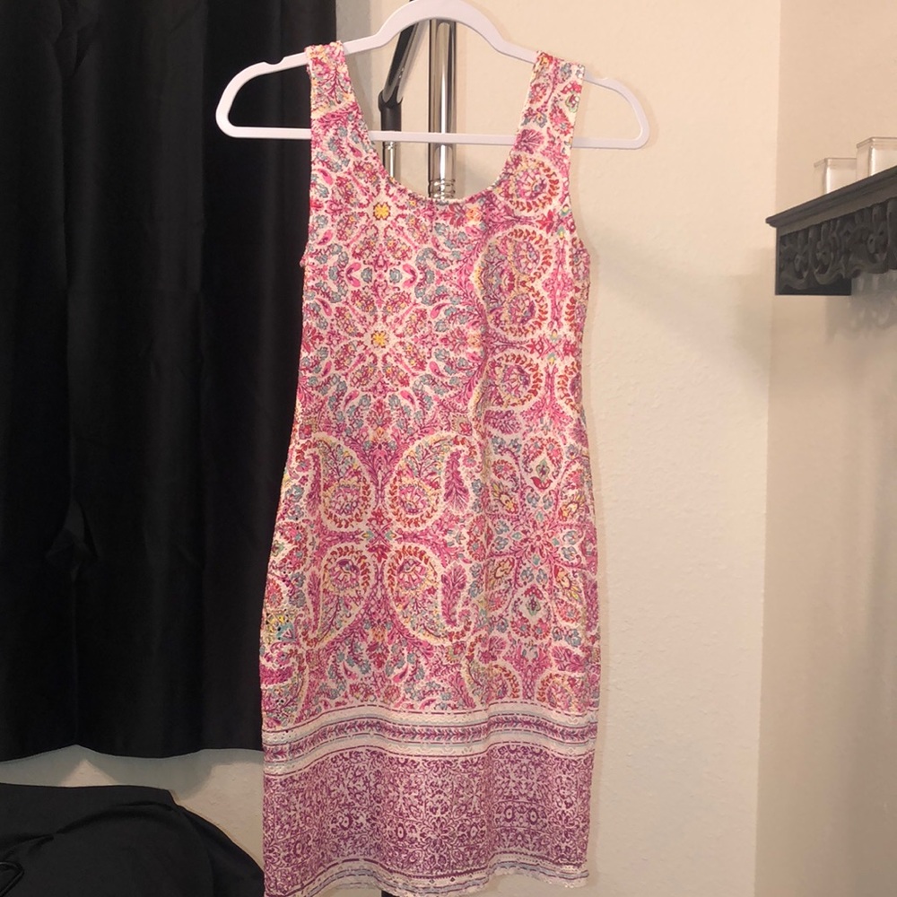 Multi Color Fitted Spring Dress